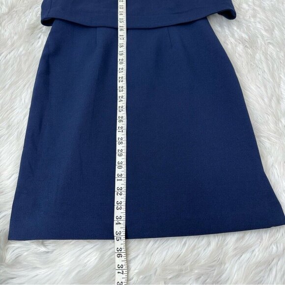 Eliza J Women’s Blue Sleeveless Crewneck Business Career Sheath Dress Small/C35 - Picture 12 of 12